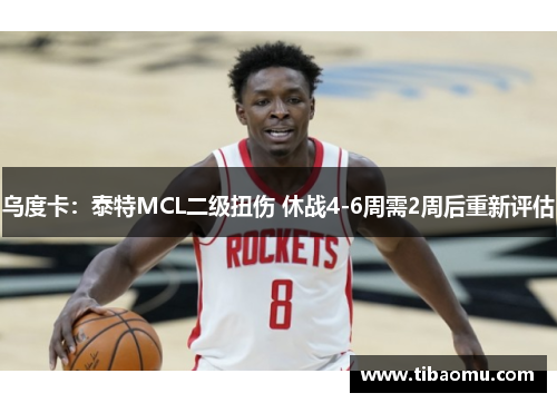乌度卡：泰特MCL二级扭伤 休战4-6周需2周后重新评估